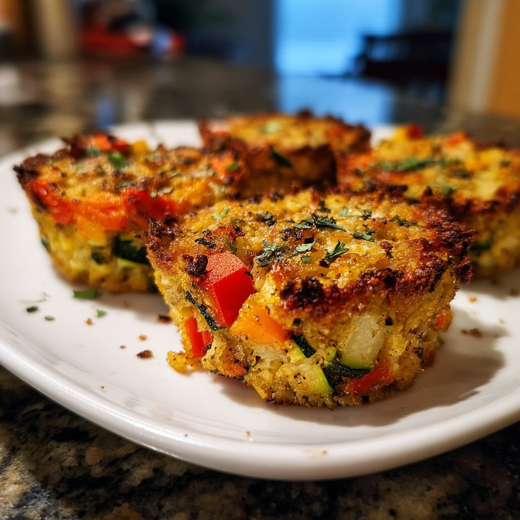 Baked Veggie Rice Cakes