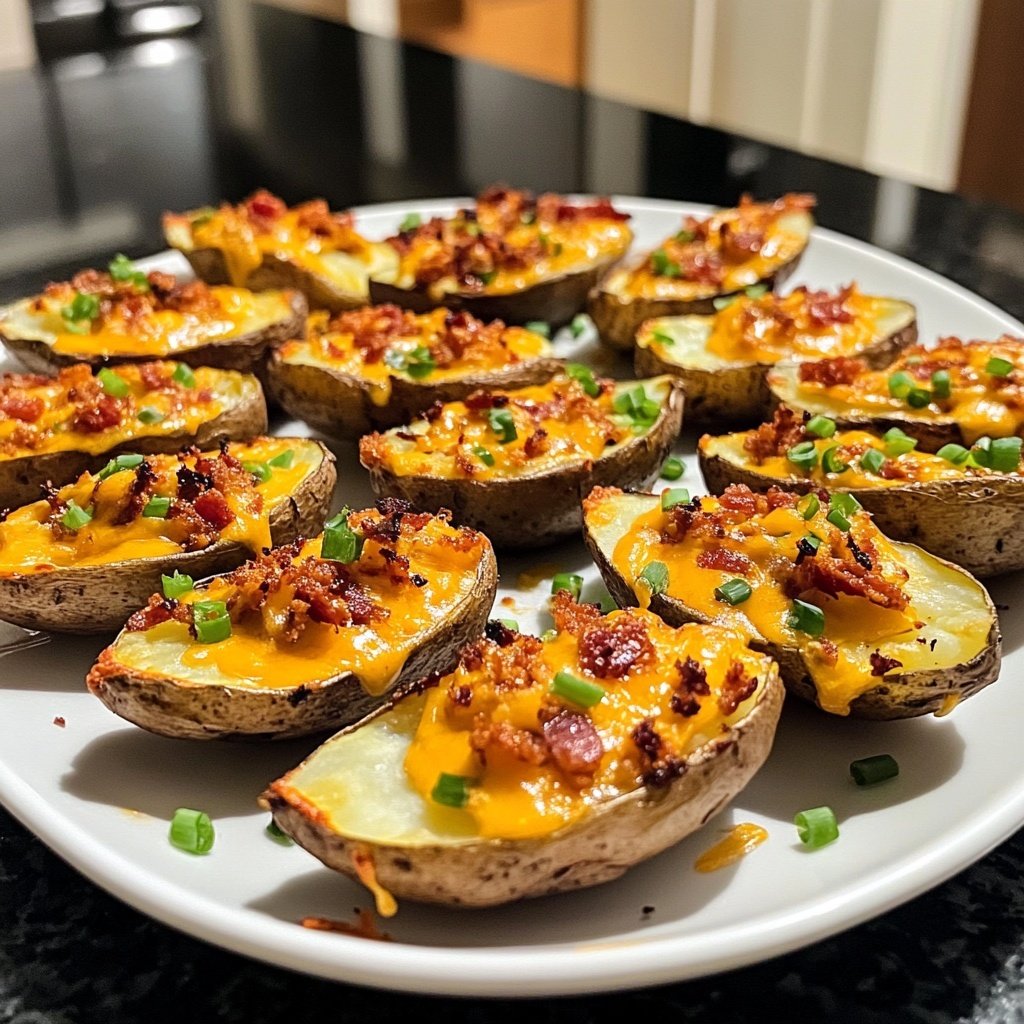 Super Bowl Party Food Stuffed Potato Skins