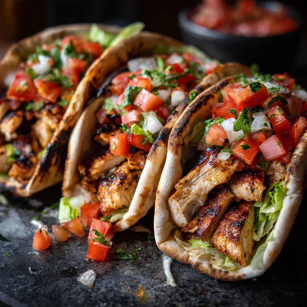 Grilled Chicken Pita Pockets