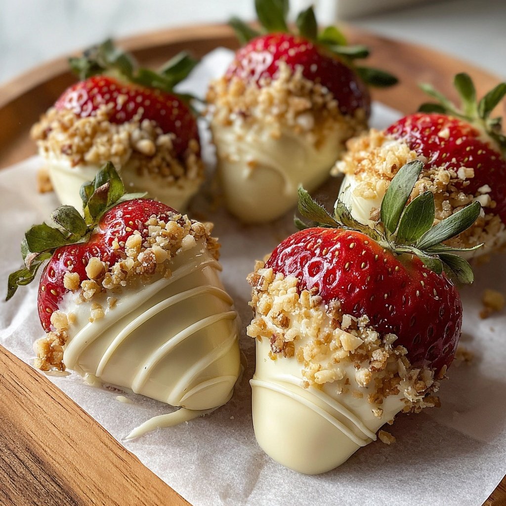 White Chocolate Strawberries