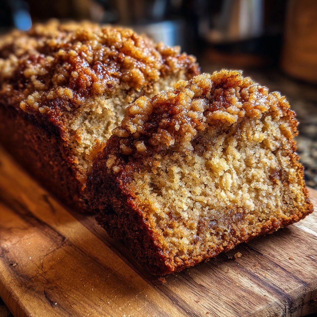 Banana Bread with Brown Sugar Streusel Recipe