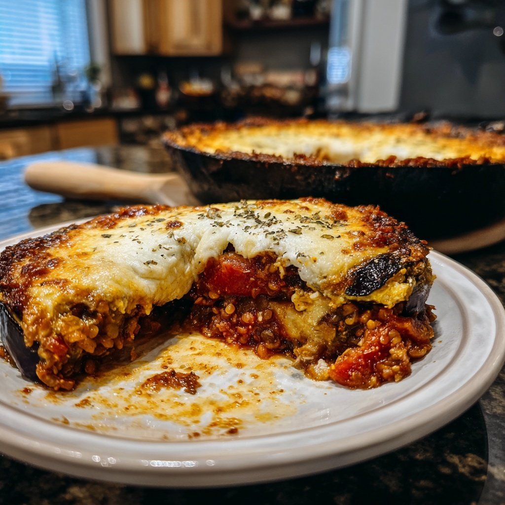 Baked Eggplant Lentil Bake