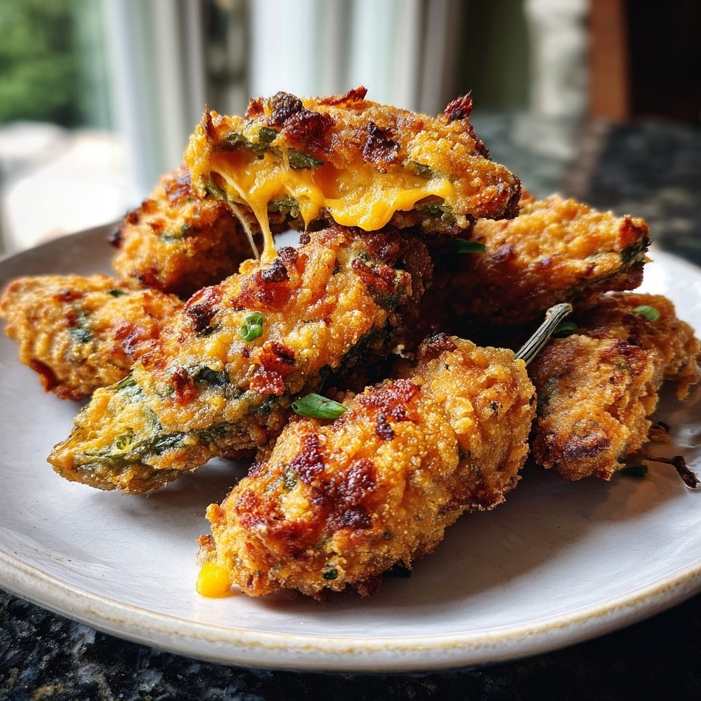 Jalapeno Poppers with Cheddar Filling