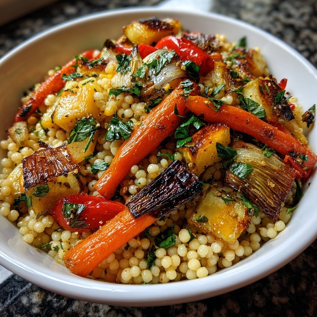 Herb Roasted Veggie Couscous Bowl