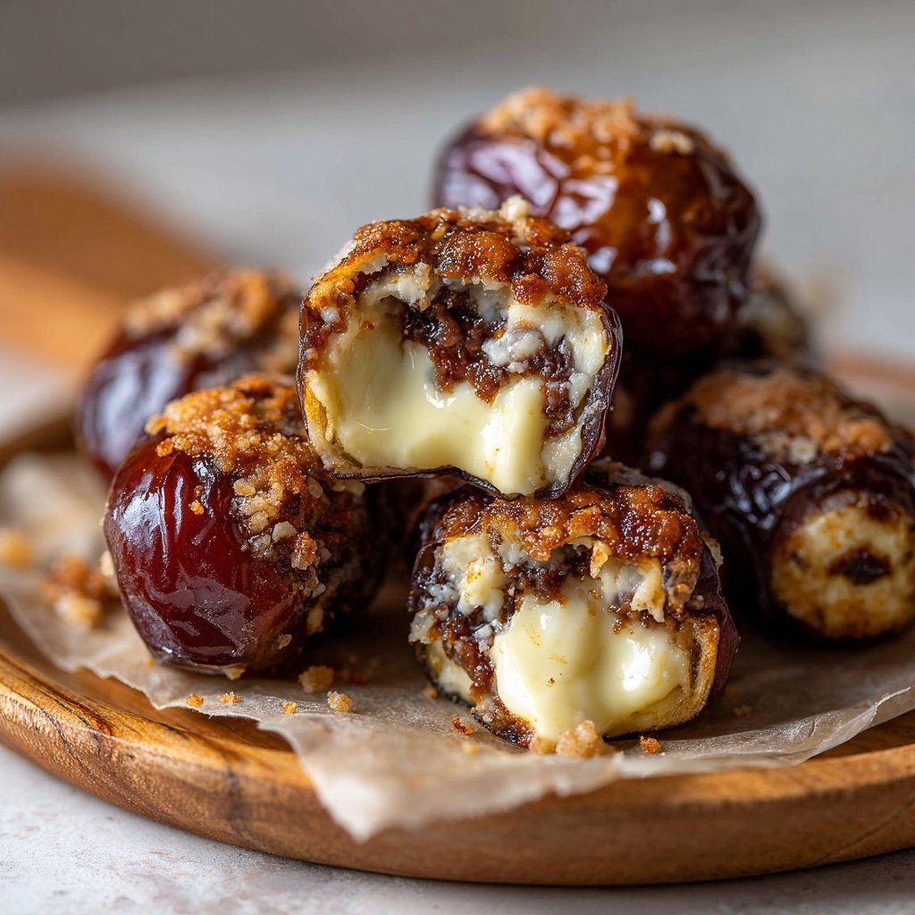 Valentines Snacks Cheese Stuffed Dates