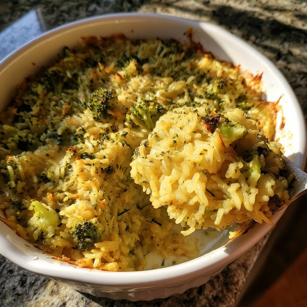 Sunday Baked Creamy Broccoli Rice